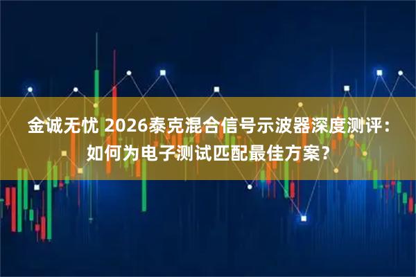 金诚无忧 2026泰克混合信号示波器深度测评：如何为电子测试匹配最佳方案？